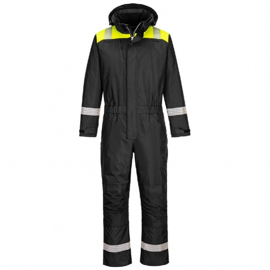 Portwest PW353 Men's Black Winter Coveralls - Workwear.co.uk